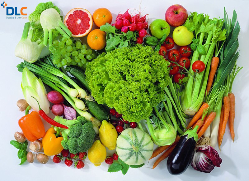 Ăn nhiều rau xanh, hoa quả có lợi cho hệ tiêu hóa